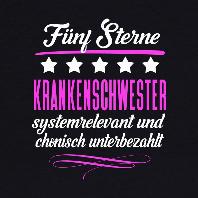 Fünf Sterne Krankenschwester by Foxxy Merch